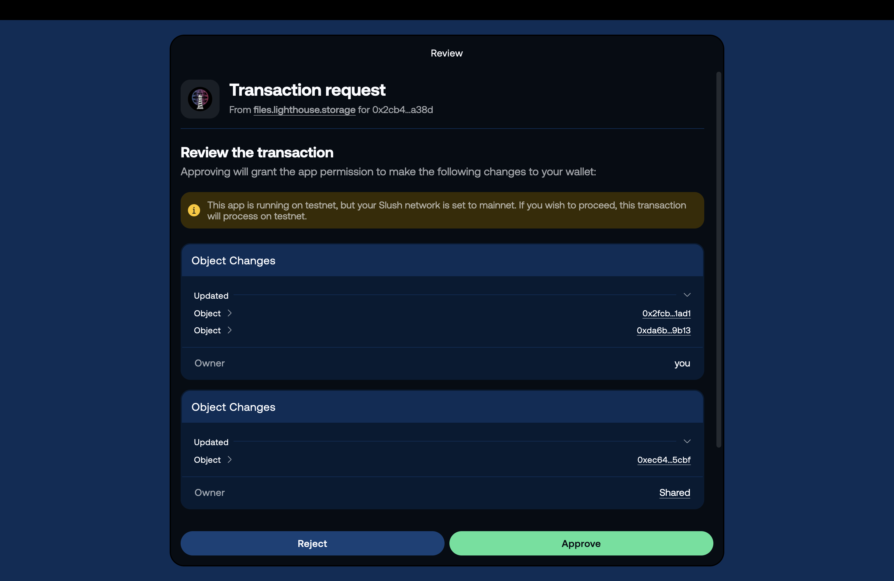 Sign Revoke Transaction
