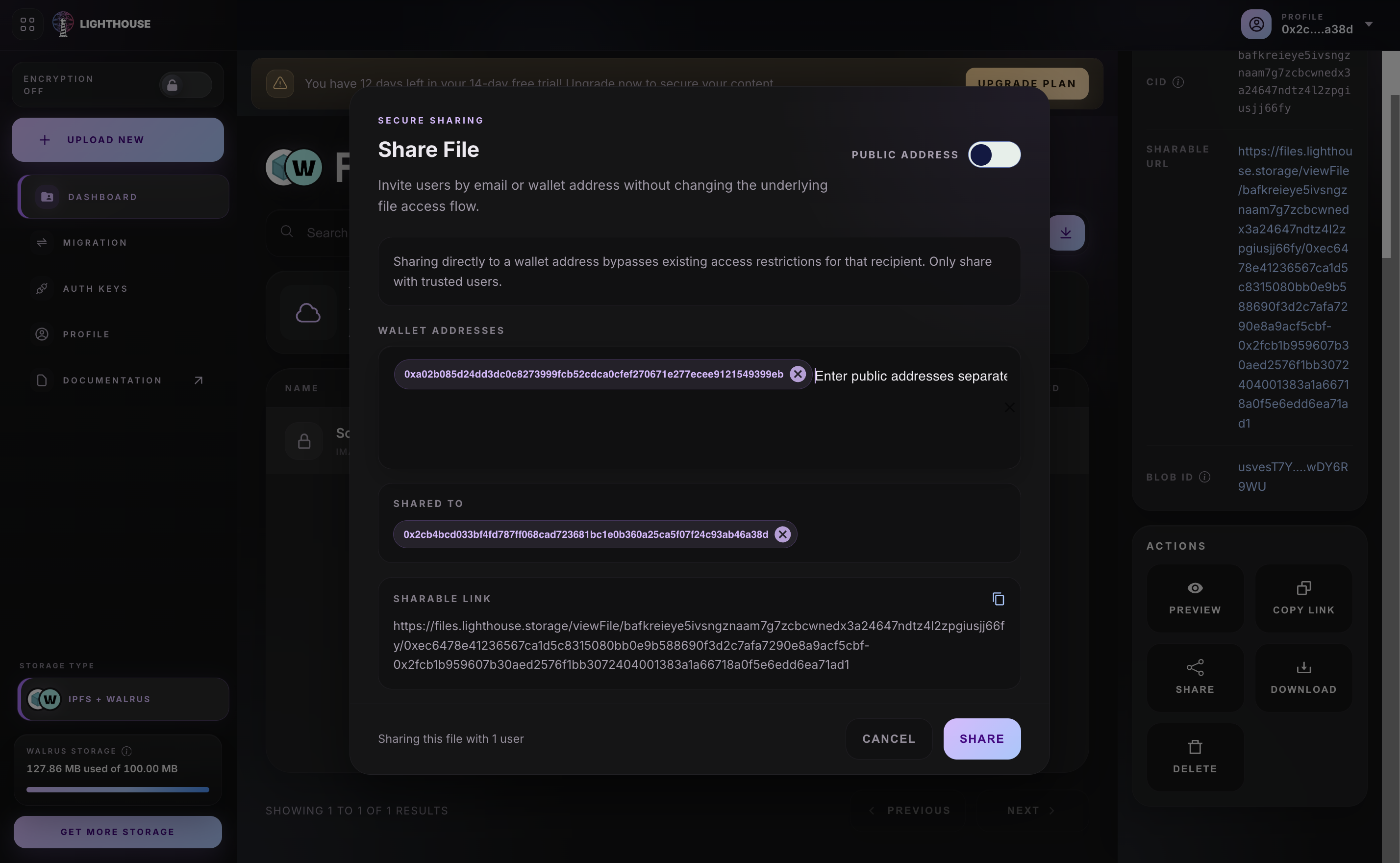 Add Wallet Address