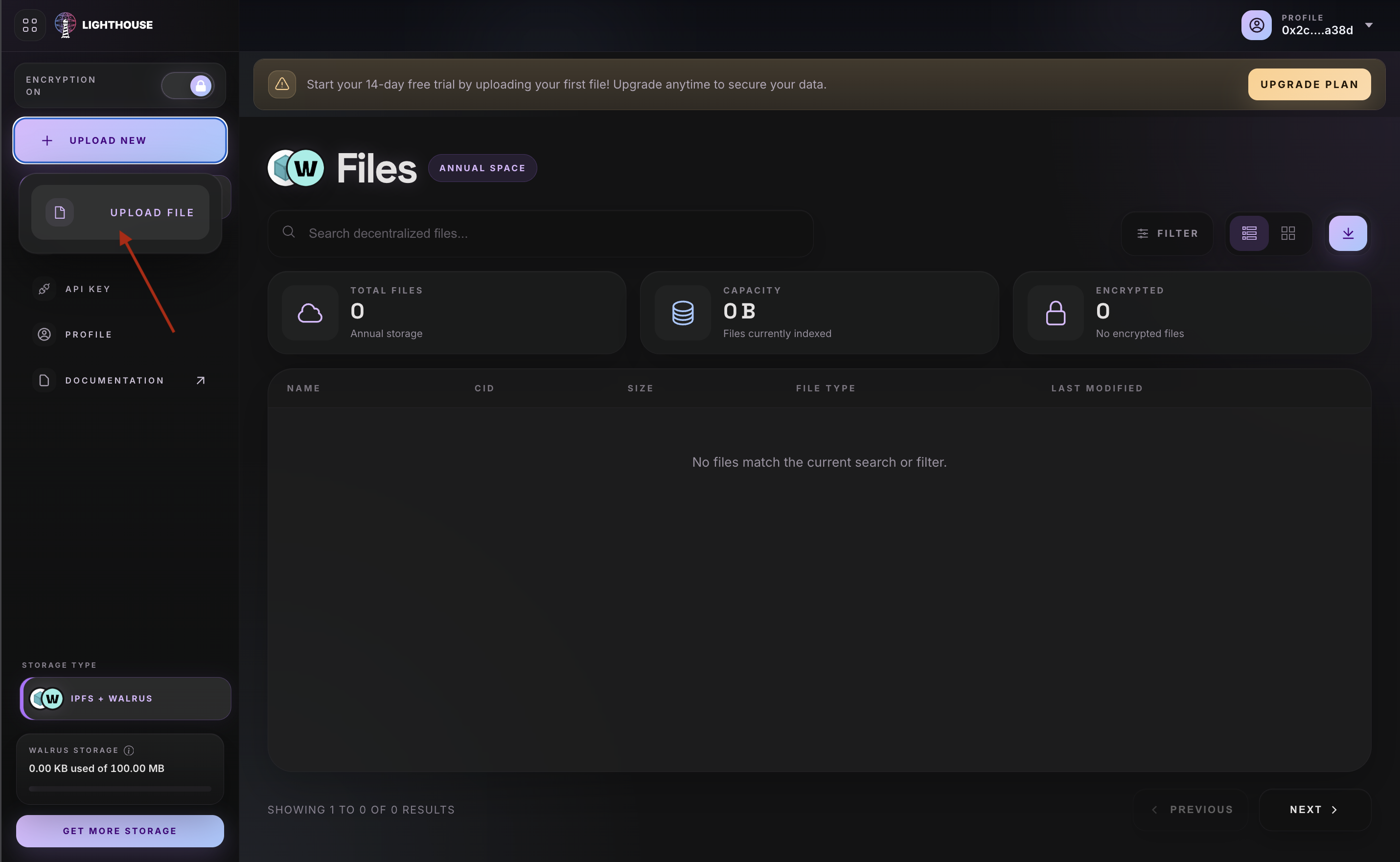 Upload File Button